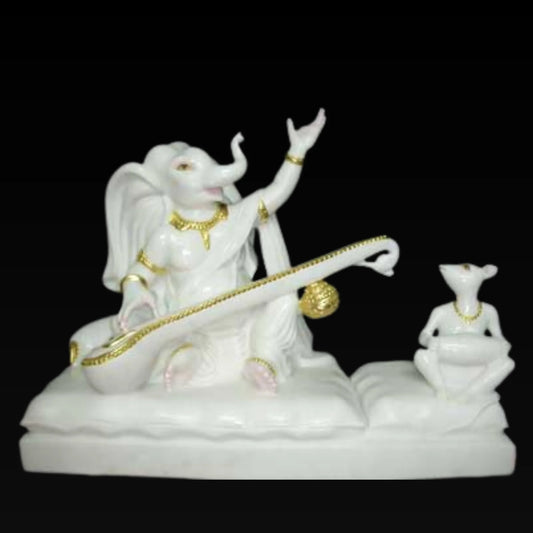 Creative Ganesh Idol Playing Veena Style – 18 Inch