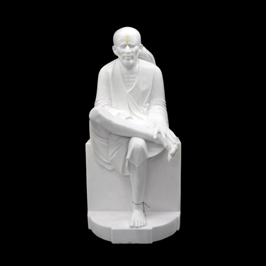 Shirdi Sai Baba Marble Murti for Home Temple