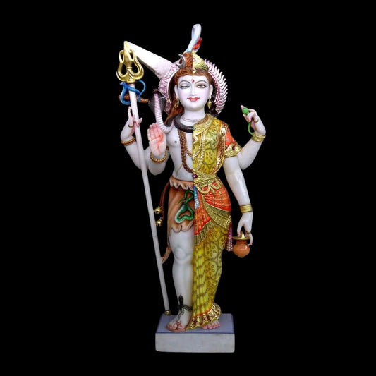 Premium Ardhanarishwar Form with Balanced Shiva Parvati Design