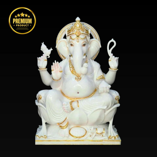 Decorative Ganesh Ji Figurine for Office Desk – 12 Inch