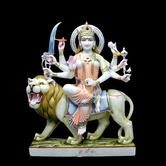Designer Durga Maa Sculpture with Smooth Finish and Sharp Details